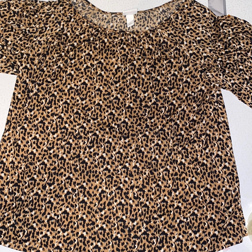 AVA & VIV Size X Cheetah 🐆 Print Long Sleeve blouse 41423